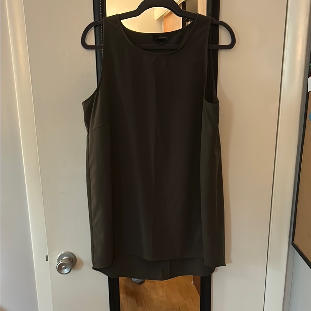 Sleeveless Olive Green Top